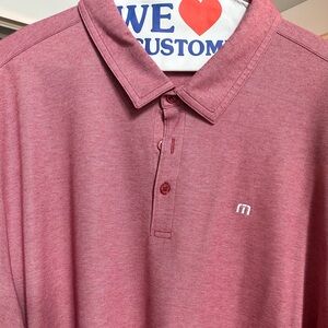 Men’s TravisMathew red polo XXL